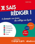 Je sais rdiger !