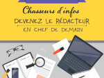 Chasseurs d'infos : devenez le rdacteur en chef de demain!