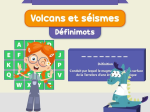 Terre : le vocabulaire des volcans et des sismes - Devinette